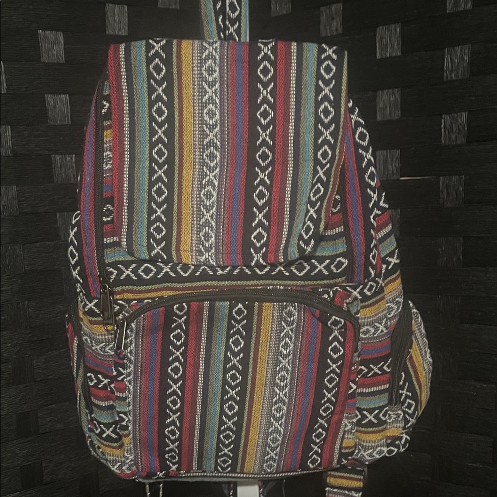 Multicolor Patterned Backpack - image 2